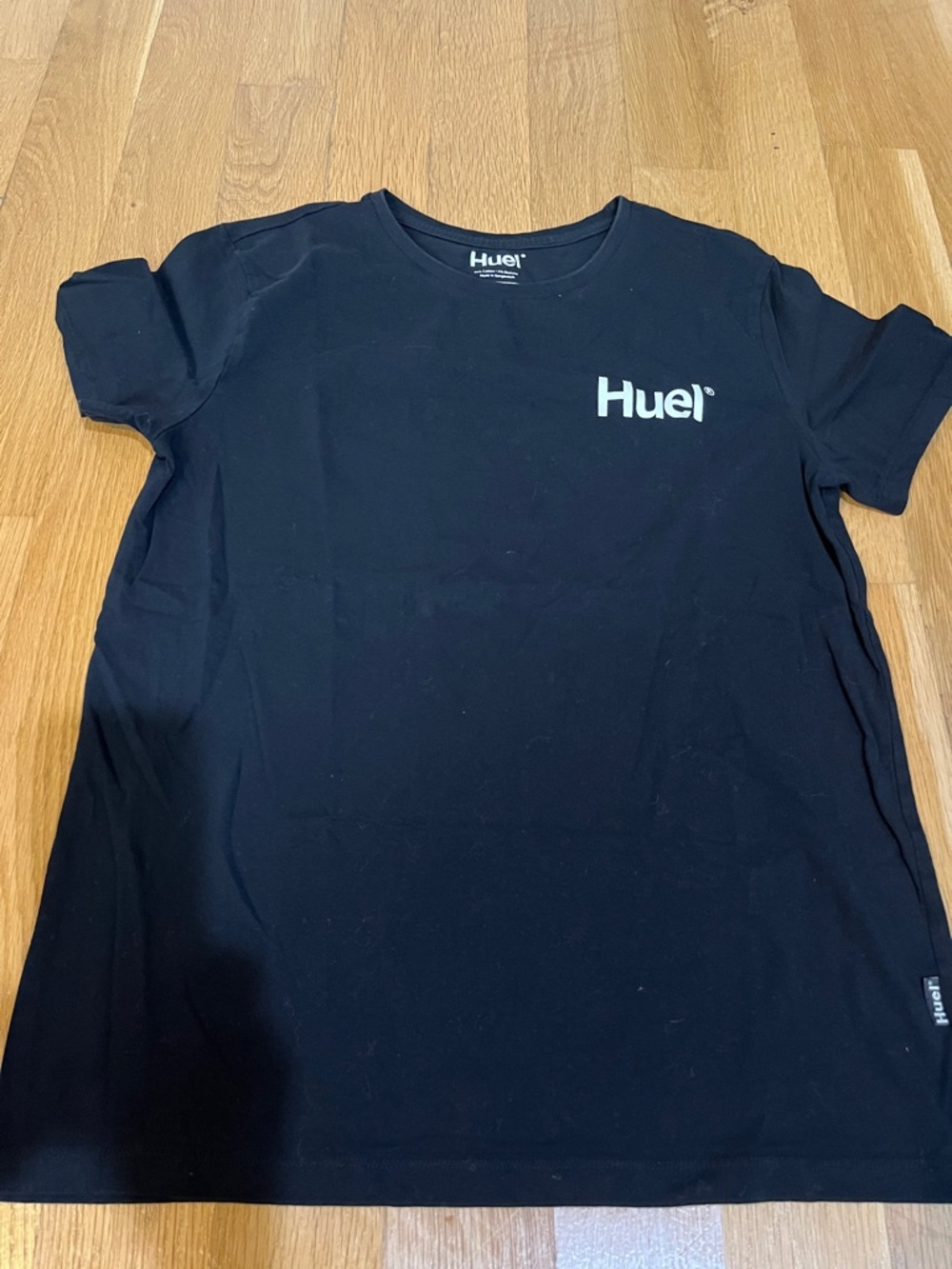 HUEL Men’s Athleisure Casual Black Short-Sleeve Tee Size Large